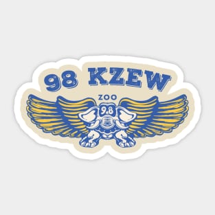 Vintage 70s KZEW 98 Dallas Sticker